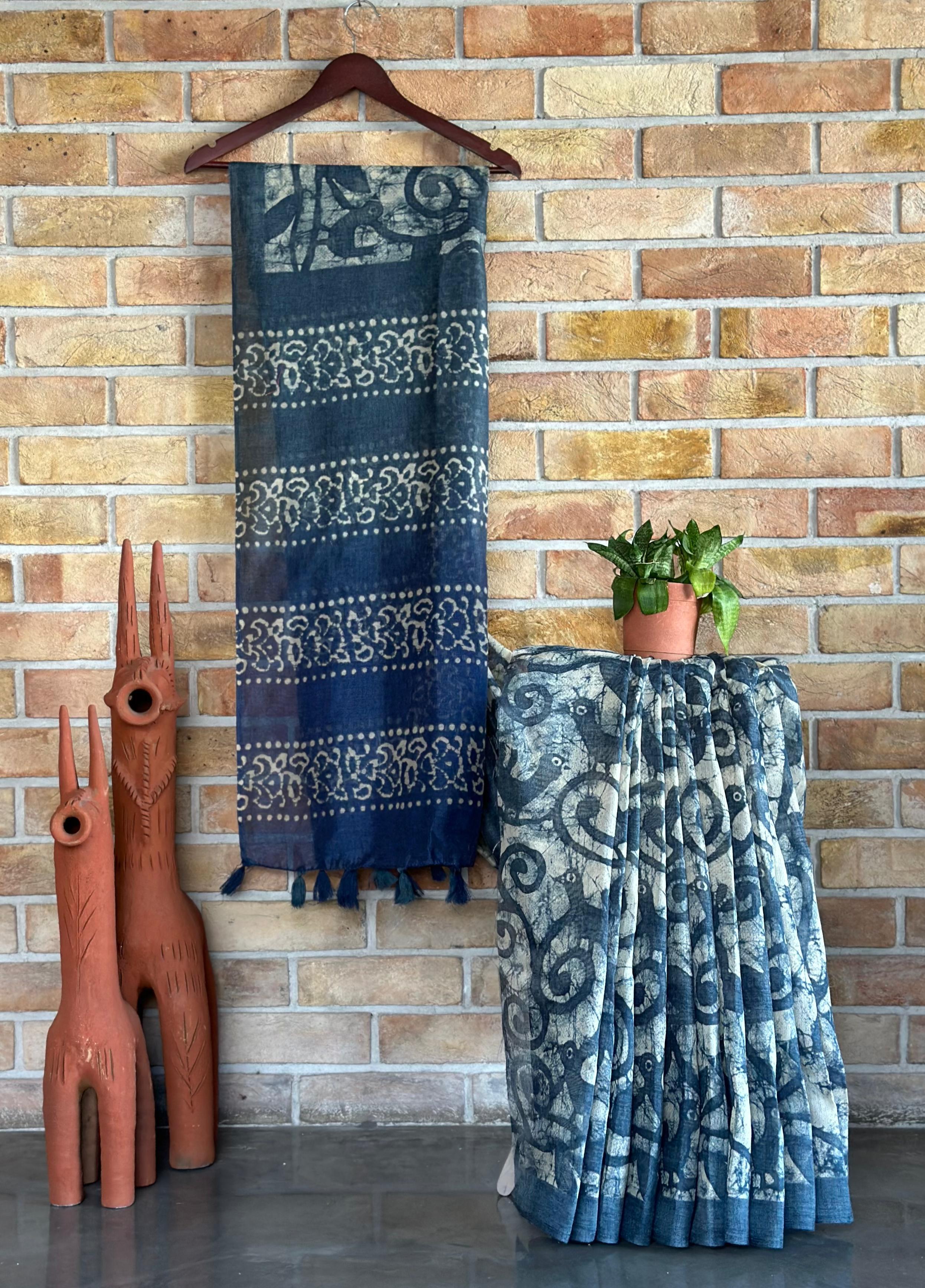 LINEN COTTON SAREE